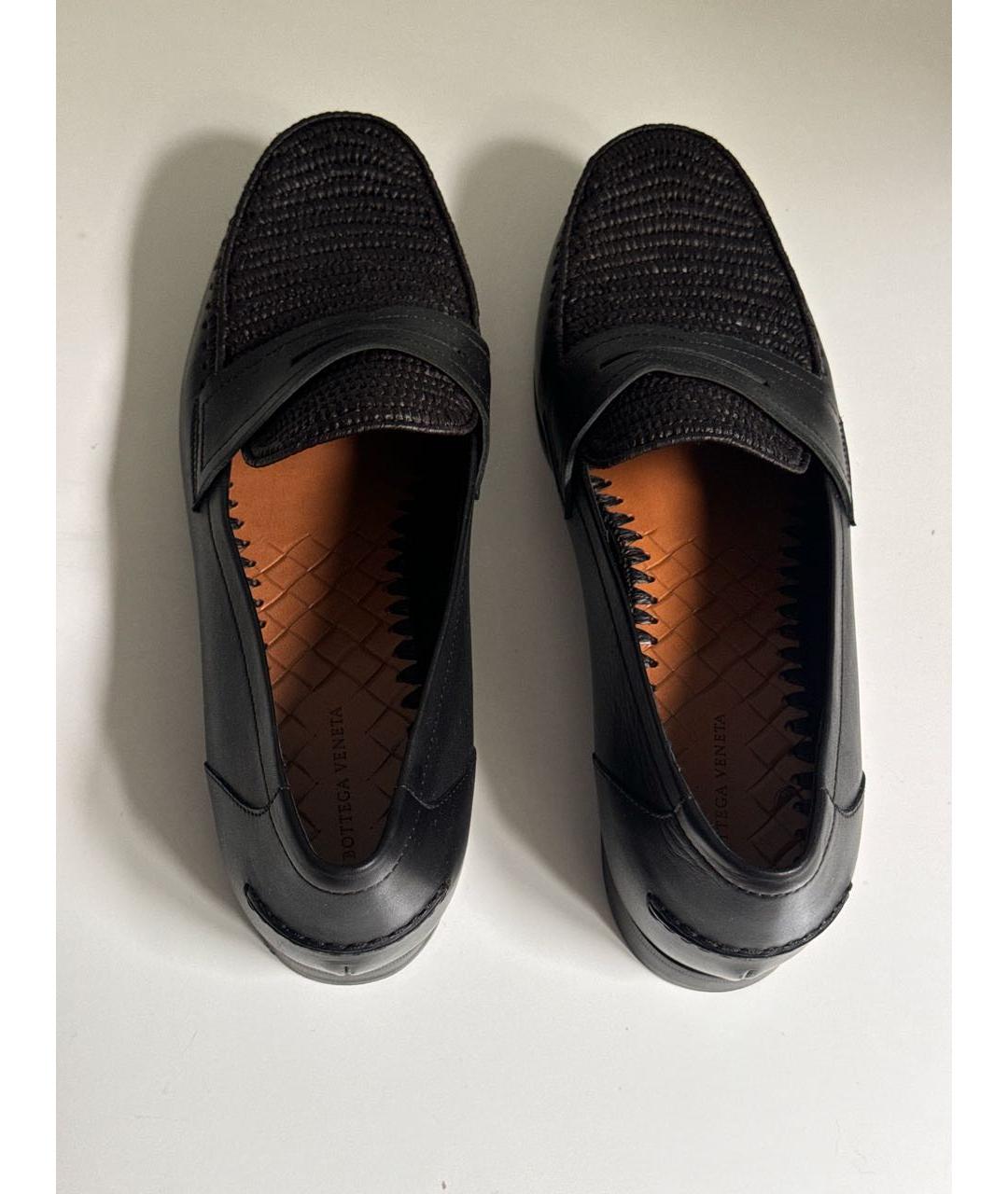 BOTTEGA VENETA Черные кожаные лоферы, фото 3