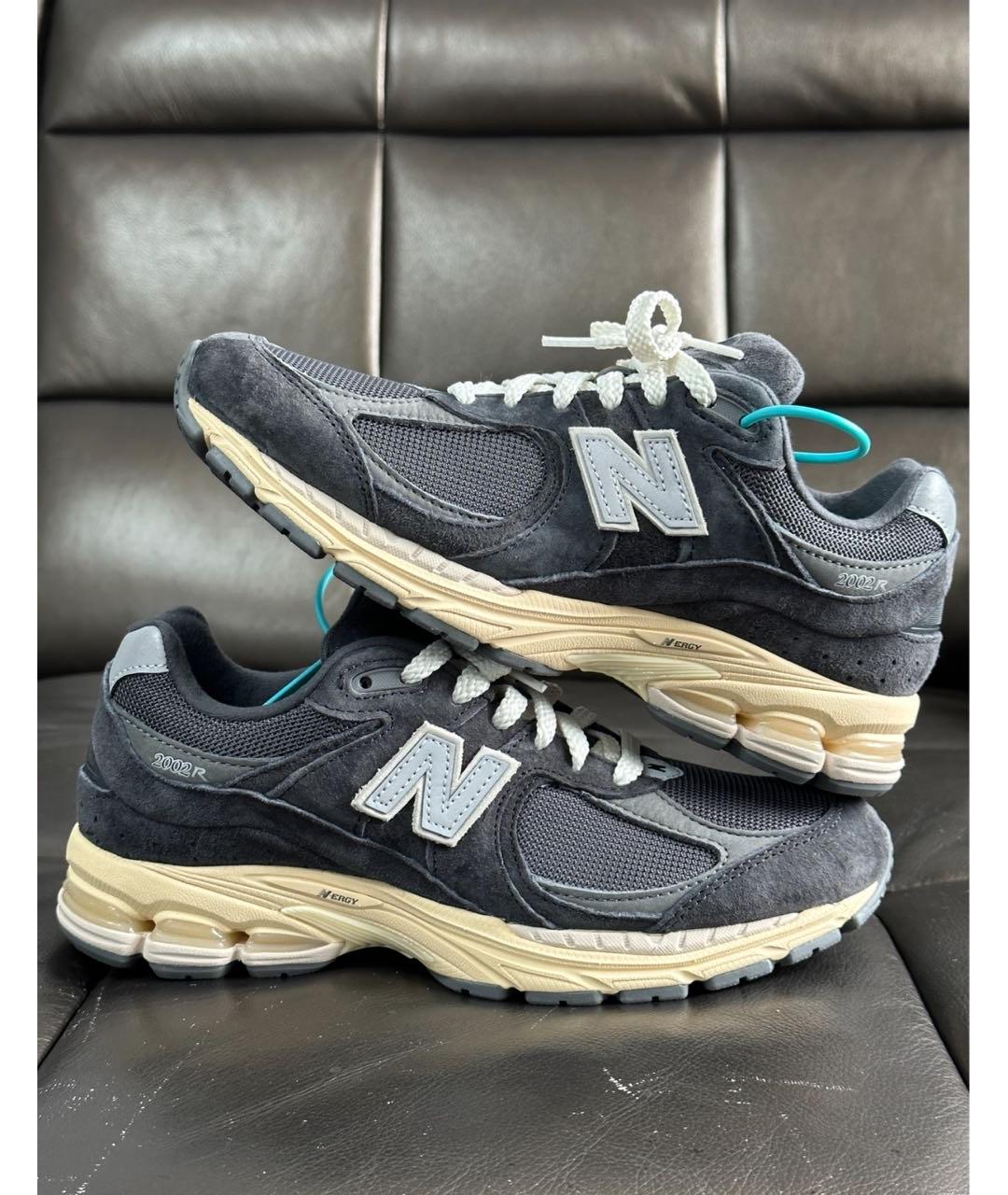 NEW BALANCE Черные замшевые низкие кроссовки / кеды, фото 6