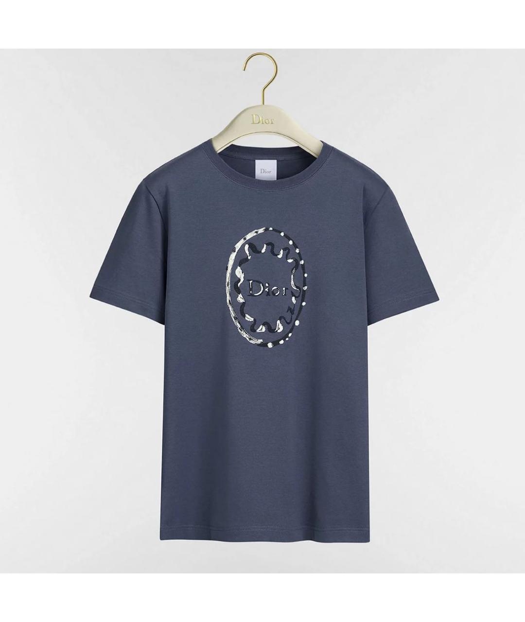 CHRISTIAN DIOR Синяя футболка, фото 4