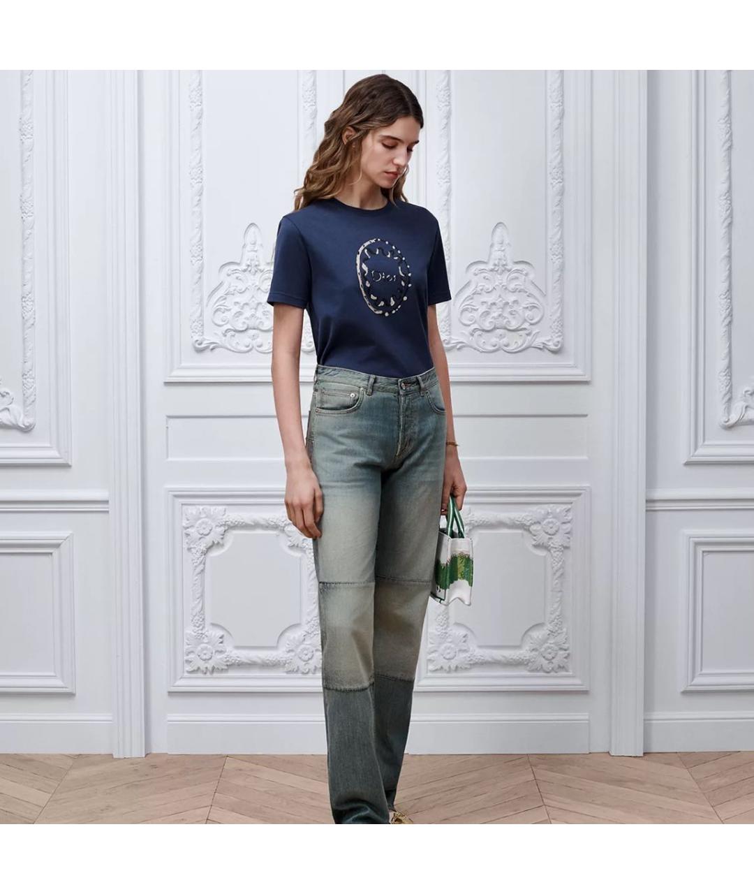 CHRISTIAN DIOR Синяя футболка, фото 2