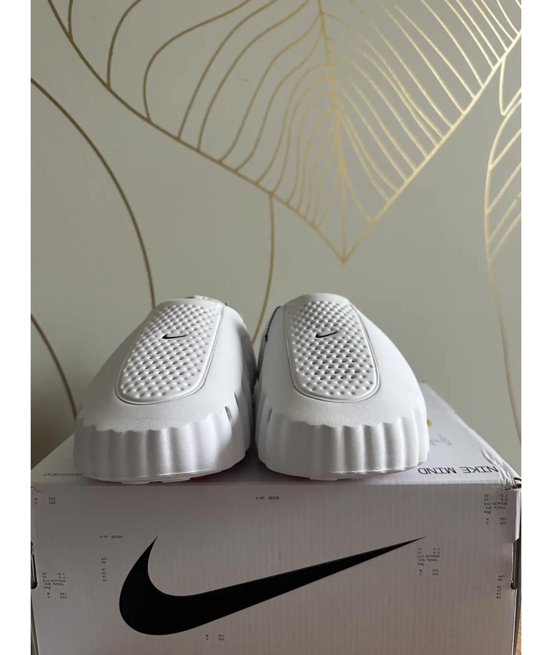 NIKE Белые резиновые сандалии, фото 2