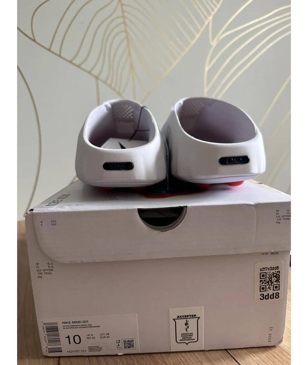 NIKE Белые резиновые сандалии, фото 4