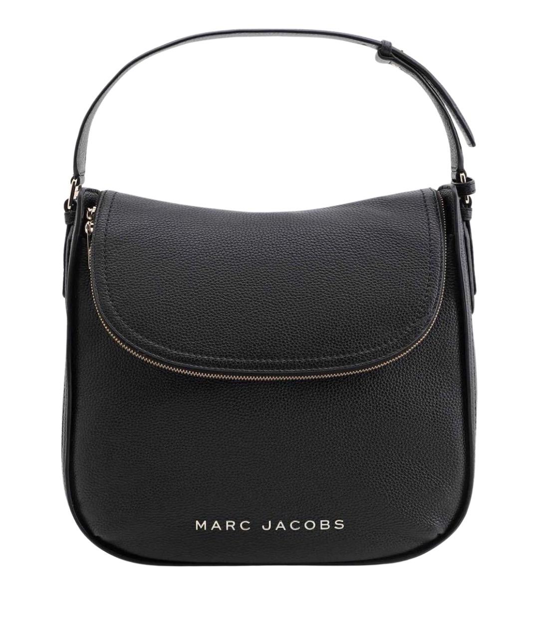 MARC JACOBS Черная кожаная сумка с короткими ручками, фото 1