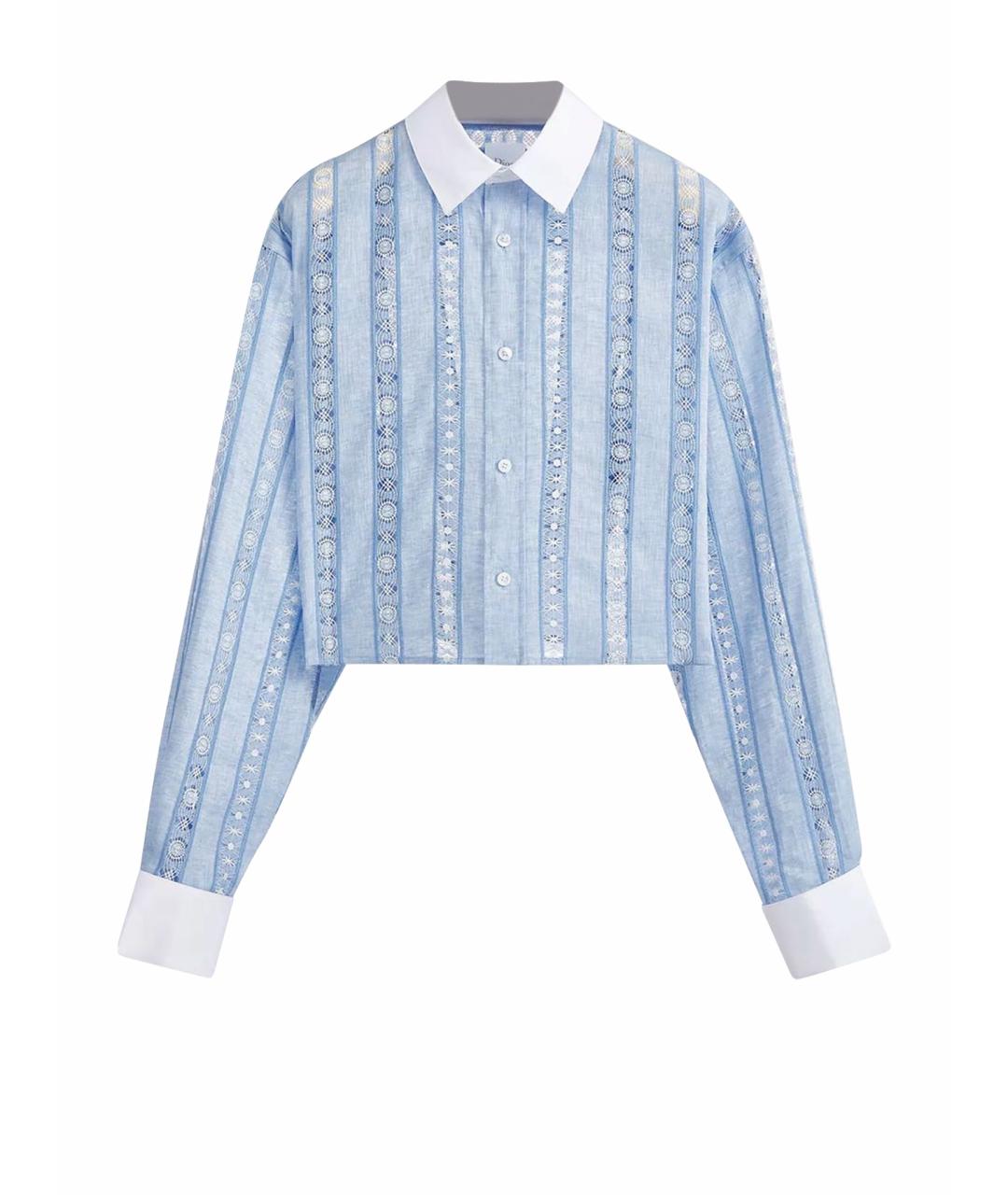 CHRISTIAN DIOR Голубая блузы, фото 1