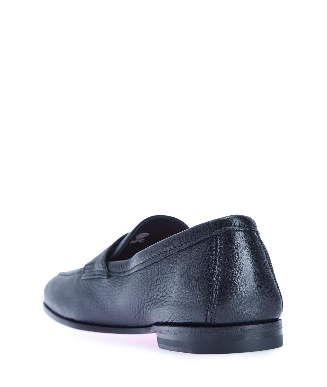 SANTONI Синие кожаные лоферы, фото 3