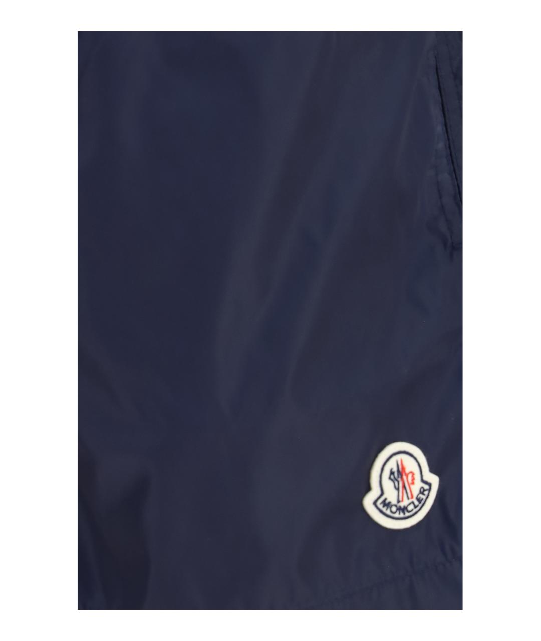 MONCLER Темно-синие полиамидовые плавки, фото 3
