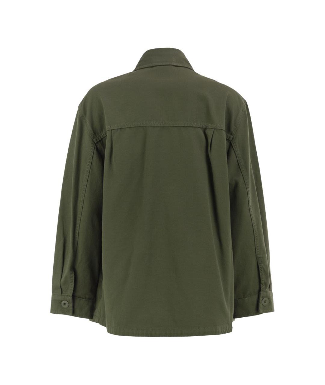 WEEKEND MAX MARA Хаки хлопковая куртка, фото 2