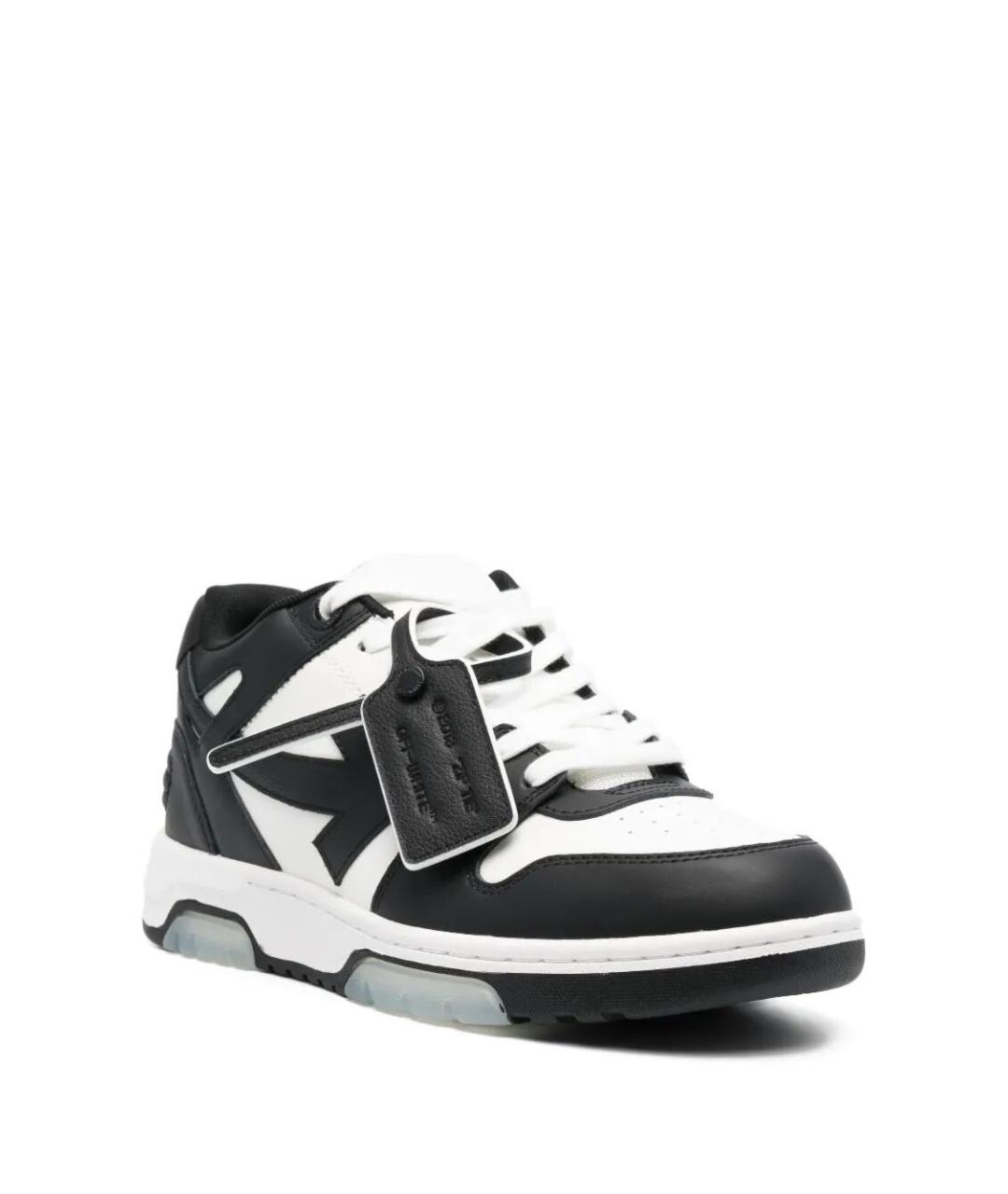 OFF-WHITE Белые синтетические низкие кроссовки / кеды, фото 2