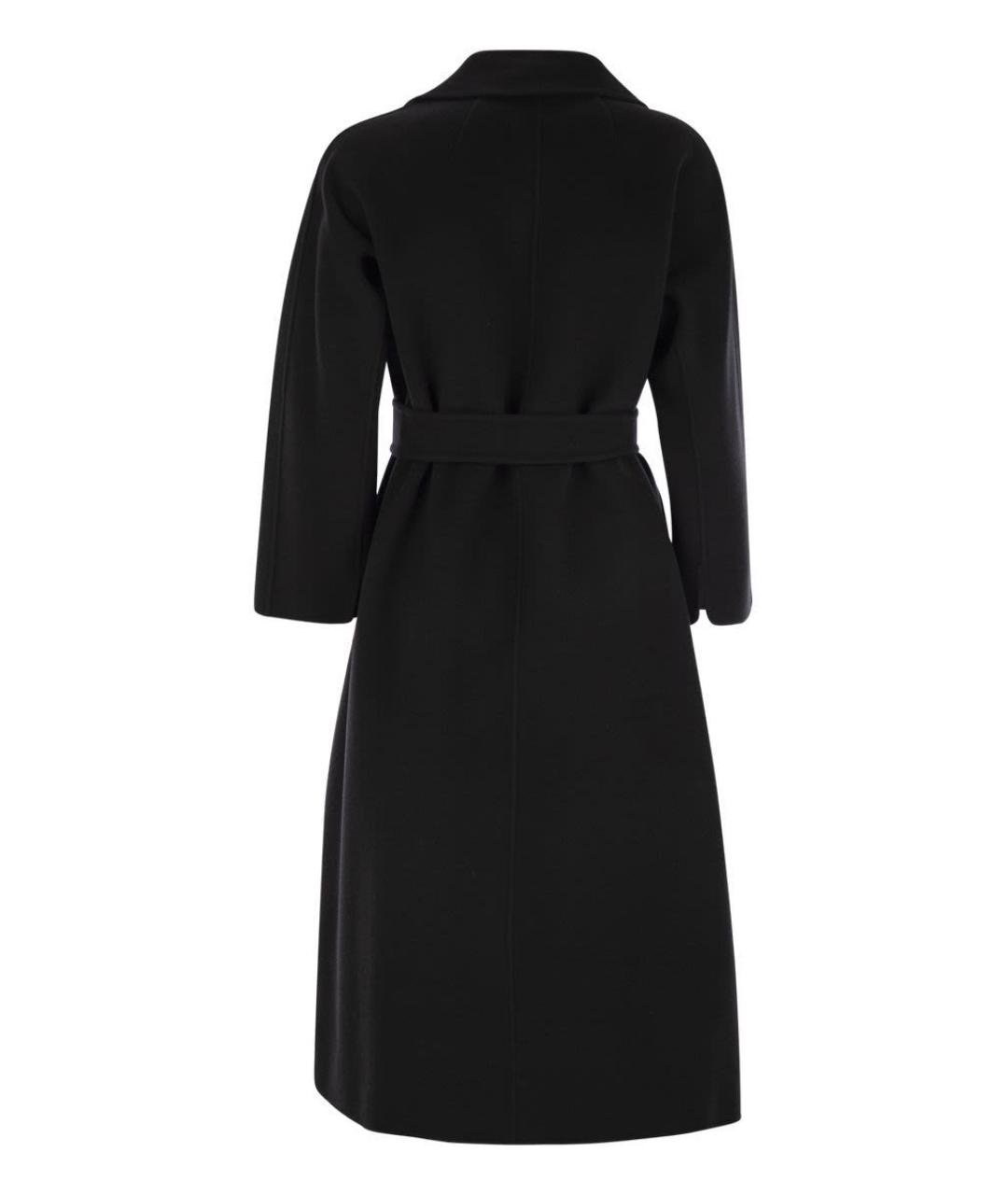 'S MAX MARA Черное шерстяное пальто, фото 2