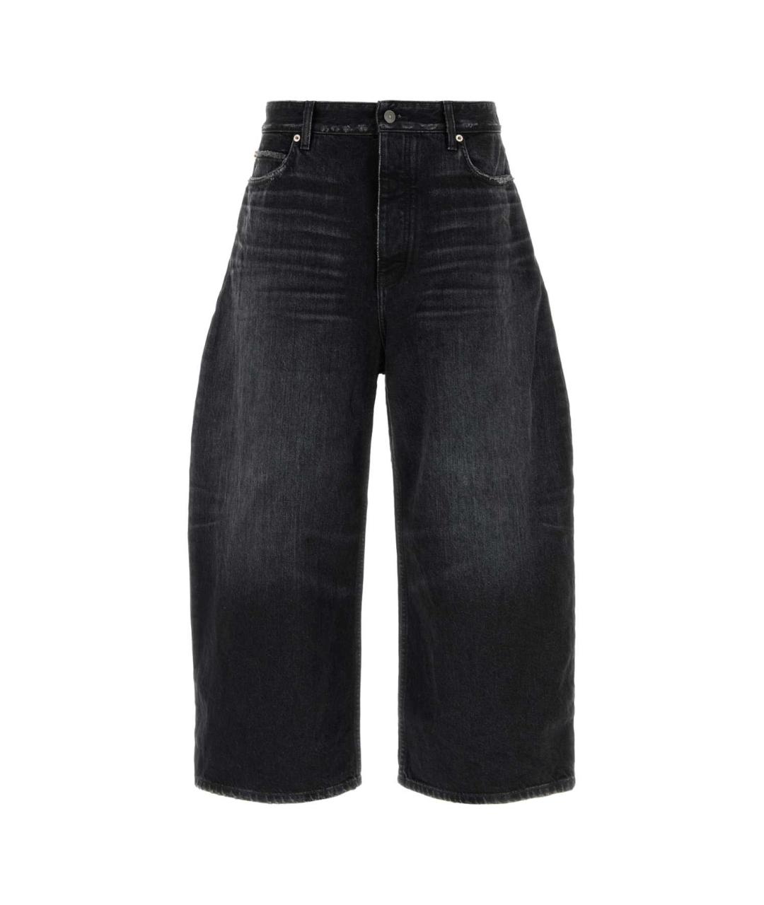 BALENCIAGA Черные хлопковые прямые джинсы, фото 1