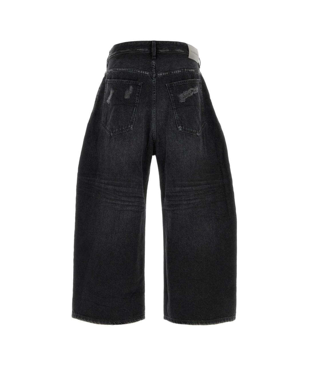 BALENCIAGA Черные хлопковые прямые джинсы, фото 2