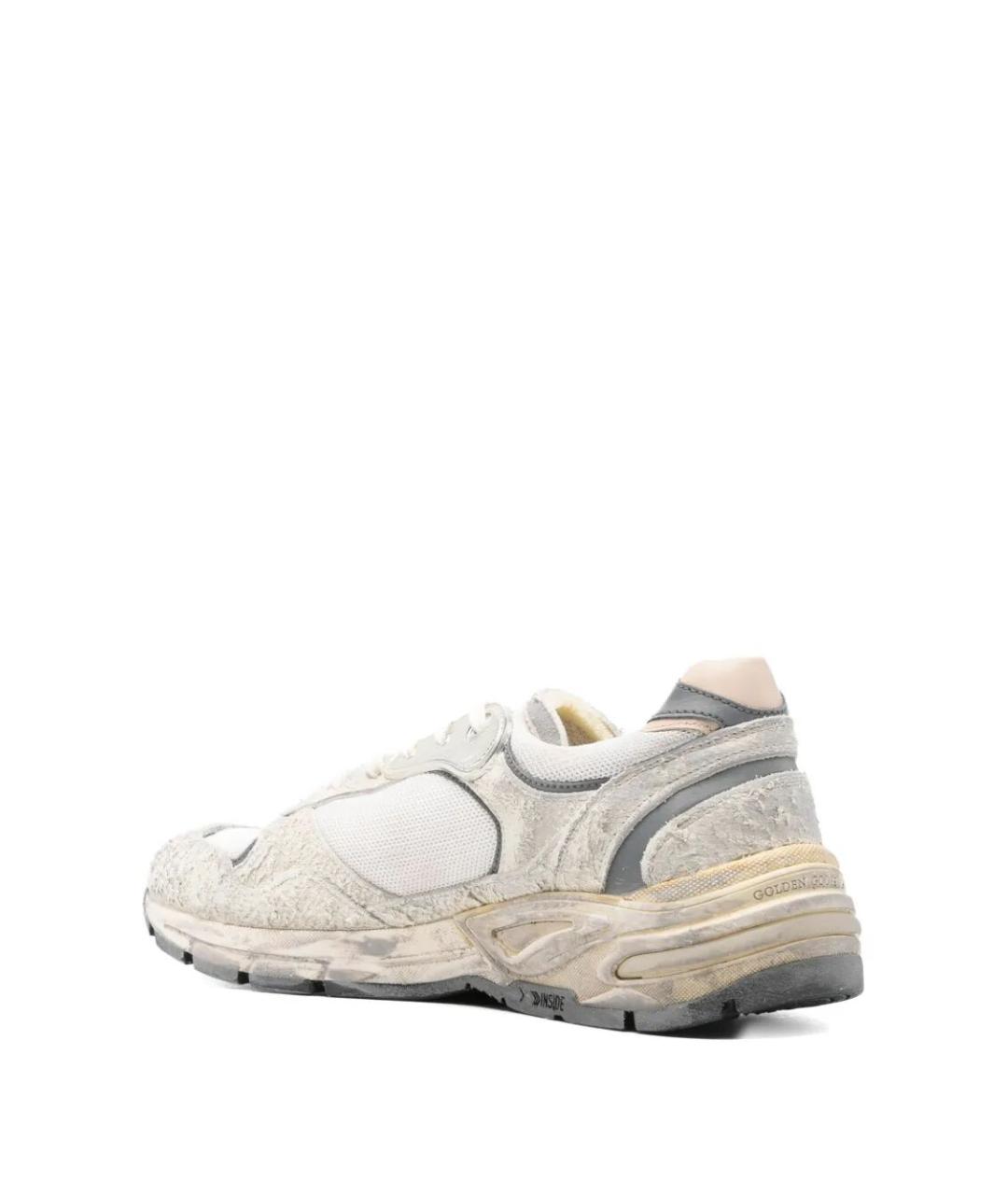 GOLDEN GOOSE Белые кожаные низкие кроссовки / кеды, фото 4