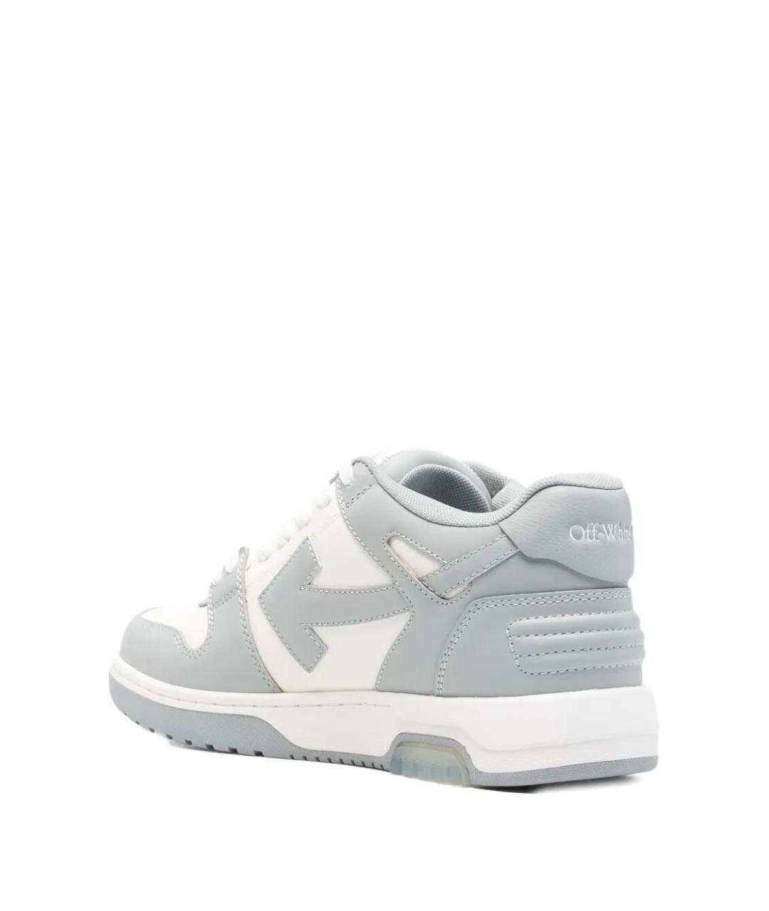 OFF-WHITE Белые синтетические низкие кроссовки / кеды, фото 4