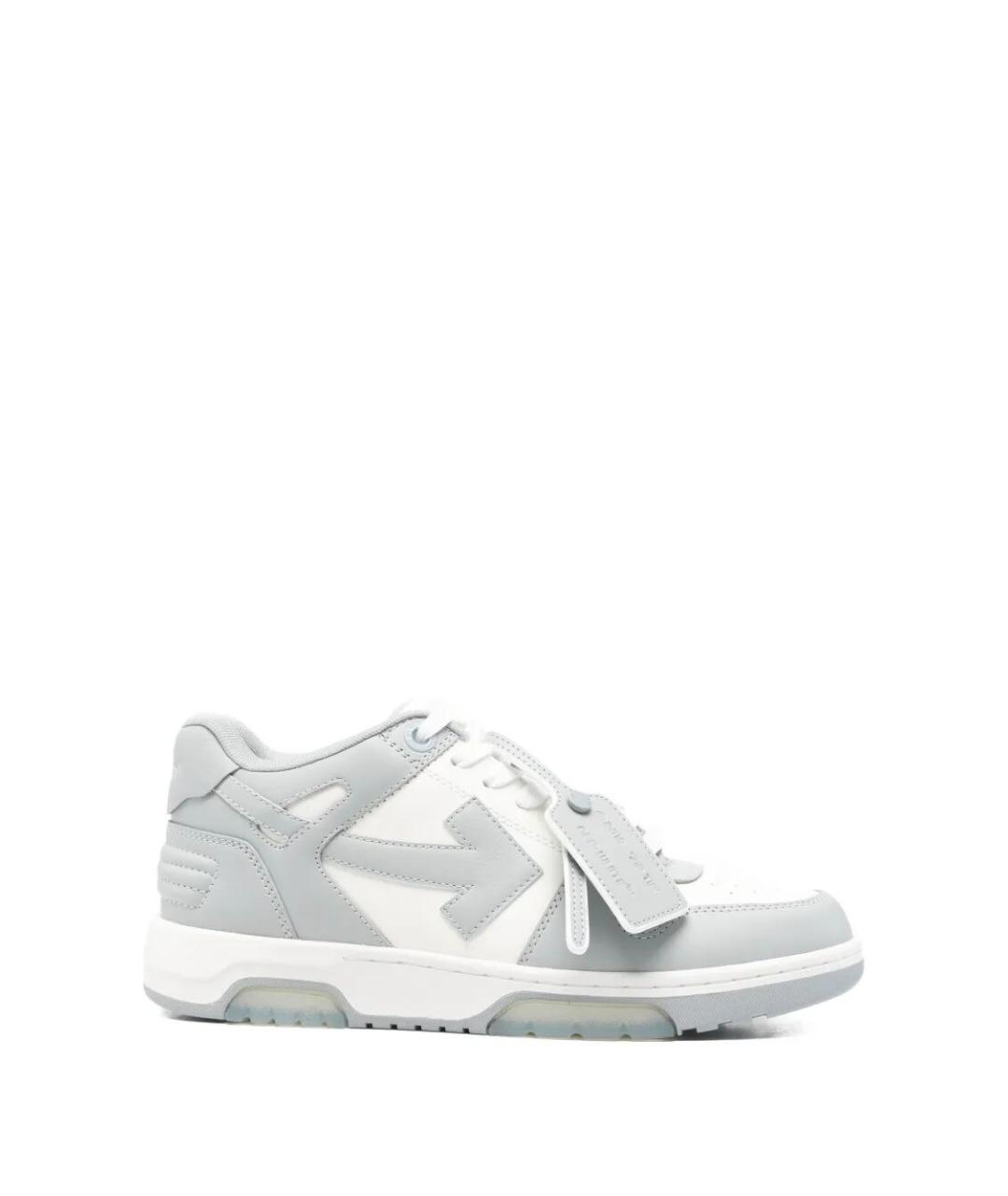 OFF-WHITE Белые синтетические низкие кроссовки / кеды, фото 1