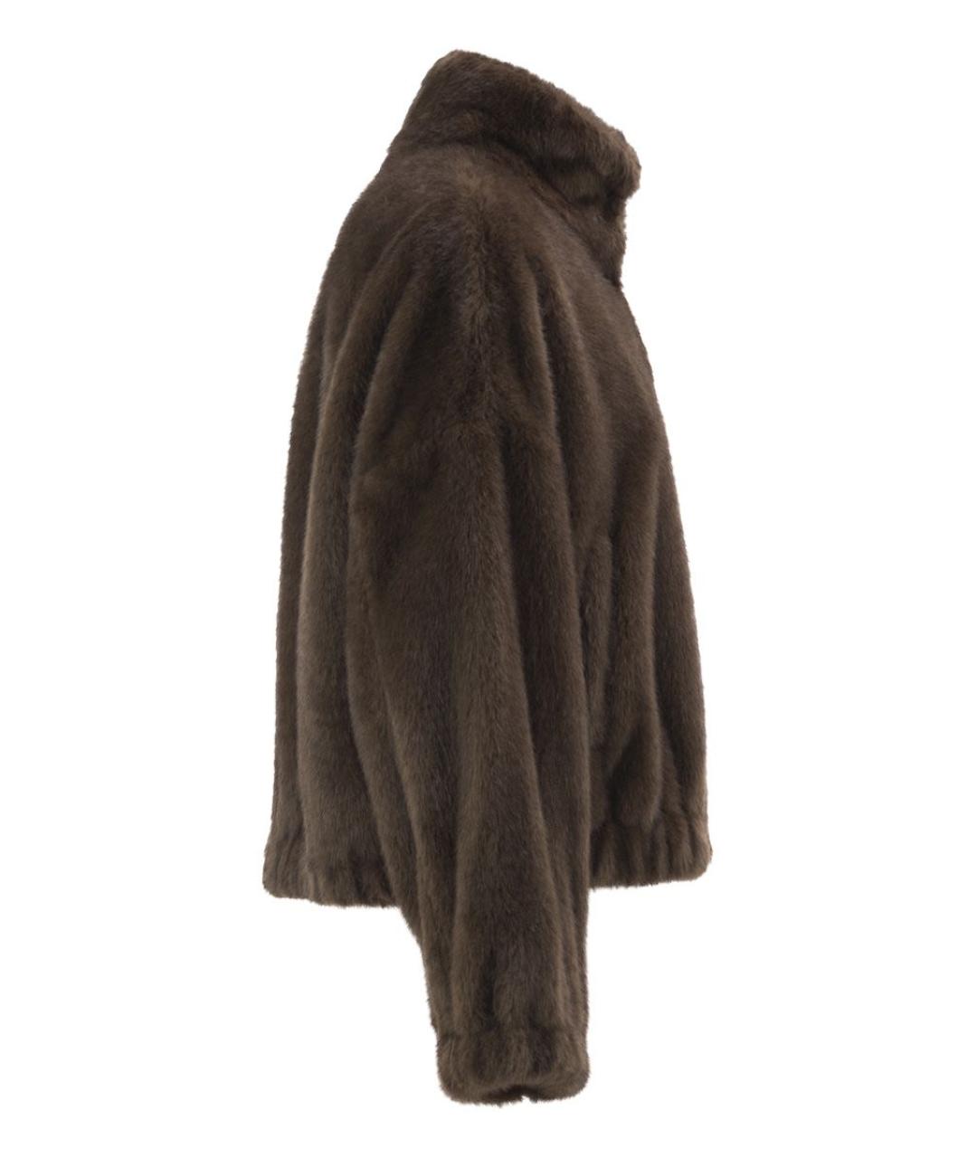 WEEKEND MAX MARA Коричневая полиэстеровая куртка, фото 3