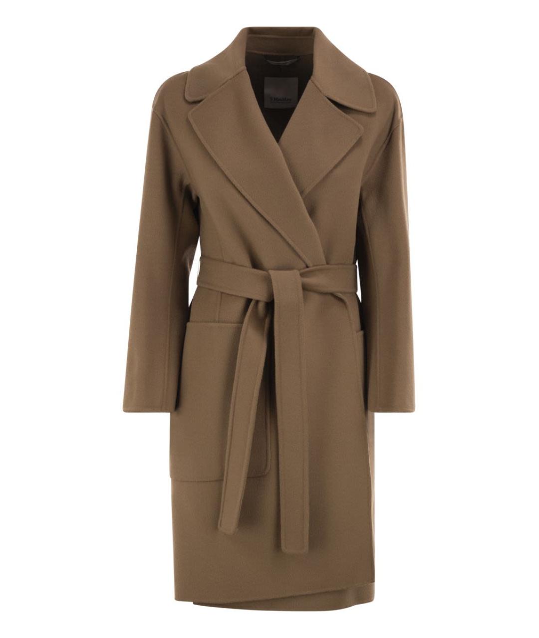 'S MAX MARA Бежевое шерстяное пальто, фото 1