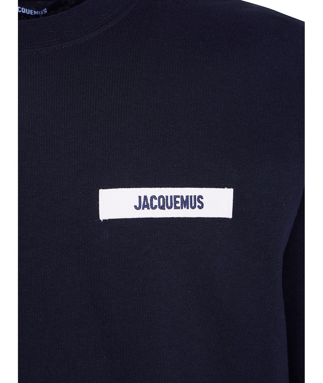 JACQUEMUS Черная хлопковая футболка, фото 3