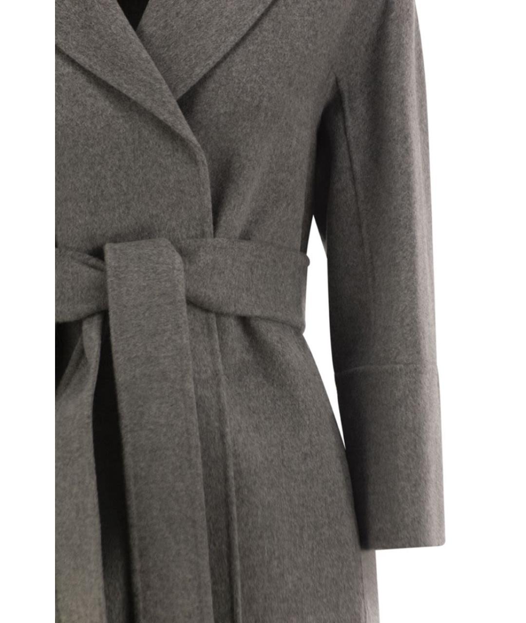 'S MAX MARA Серое шерстяное пальто, фото 4