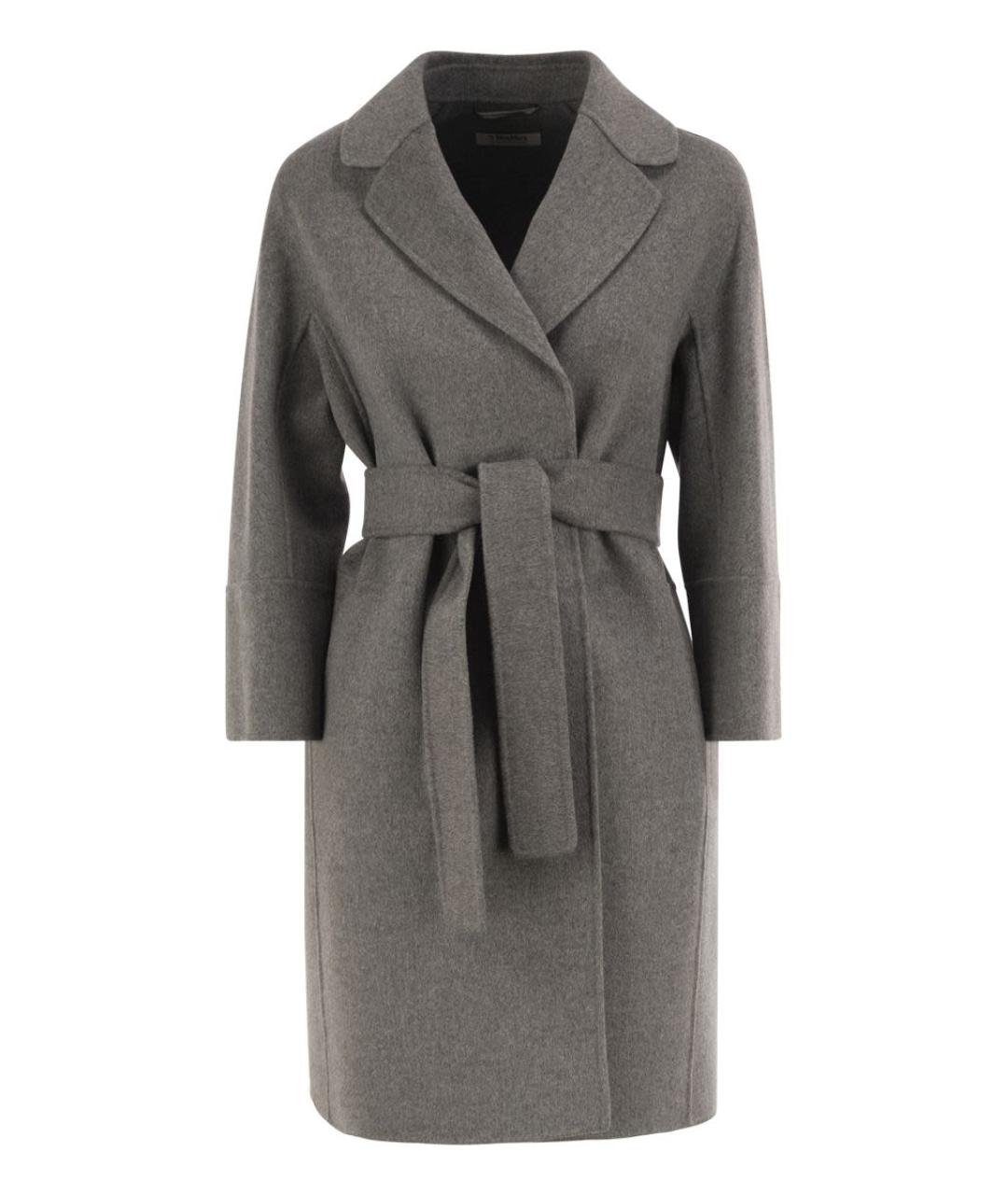 'S MAX MARA Серое шерстяное пальто, фото 1