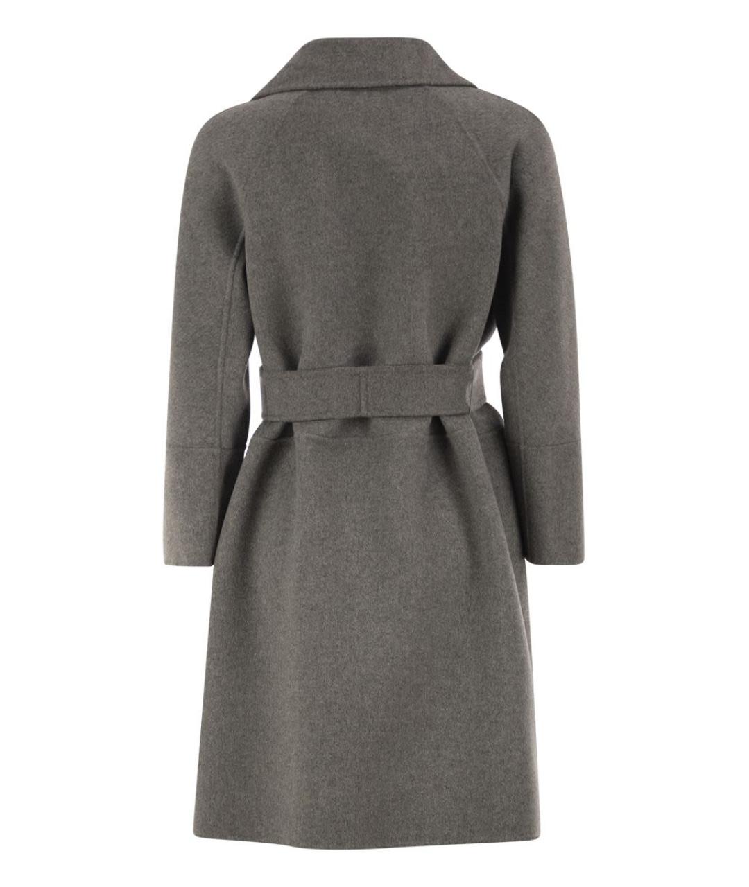 'S MAX MARA Серое шерстяное пальто, фото 2