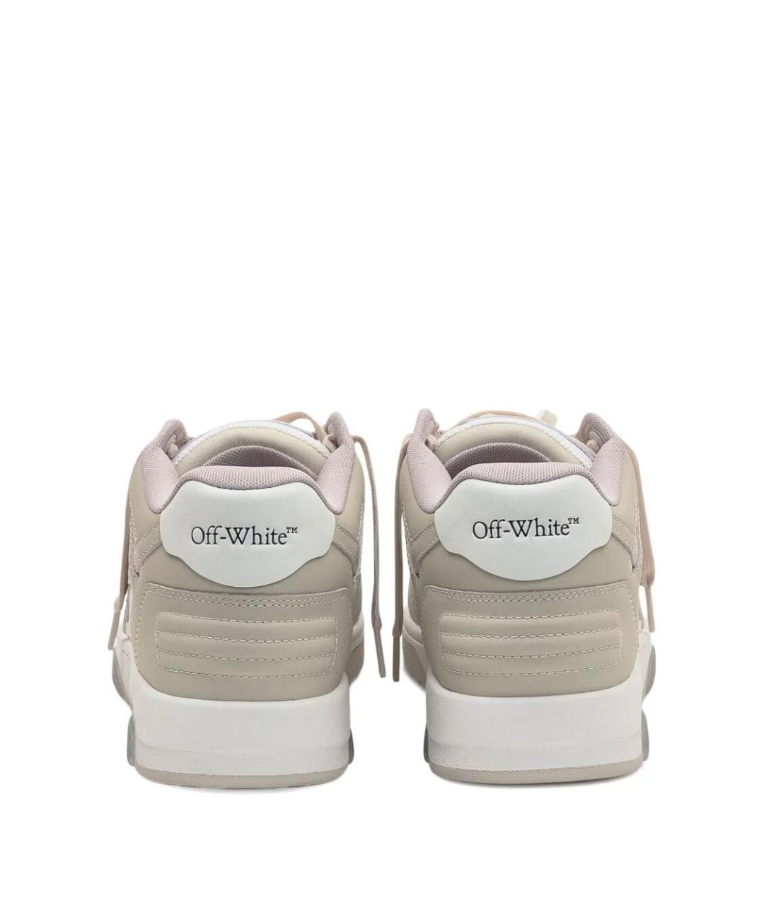 OFF-WHITE Белые синтетические низкие кроссовки / кеды, фото 3