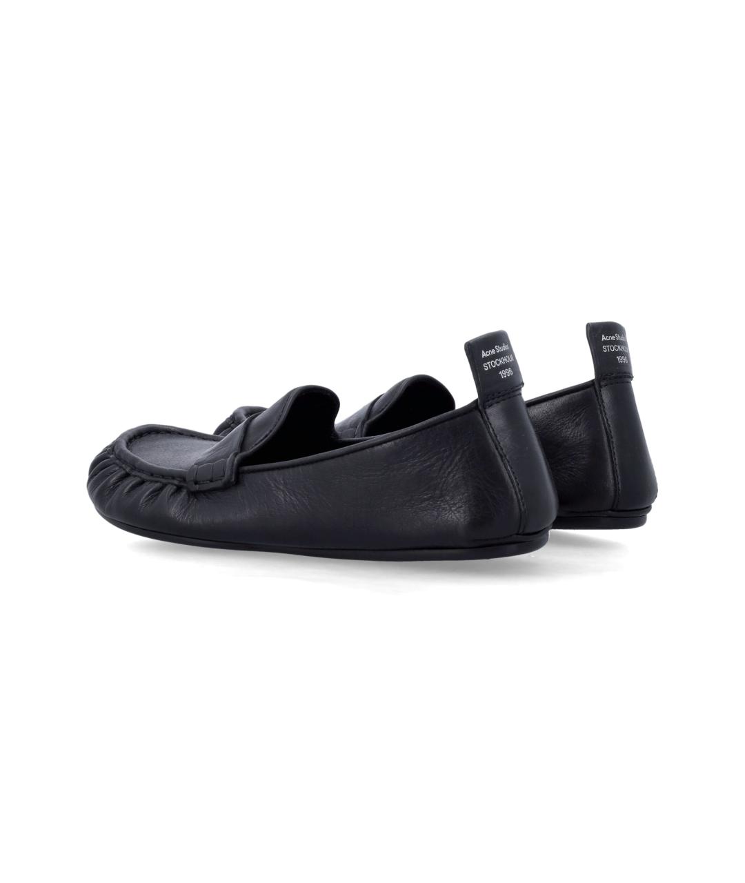 ACNE STUDIOS Черные кожаные лоферы, фото 3