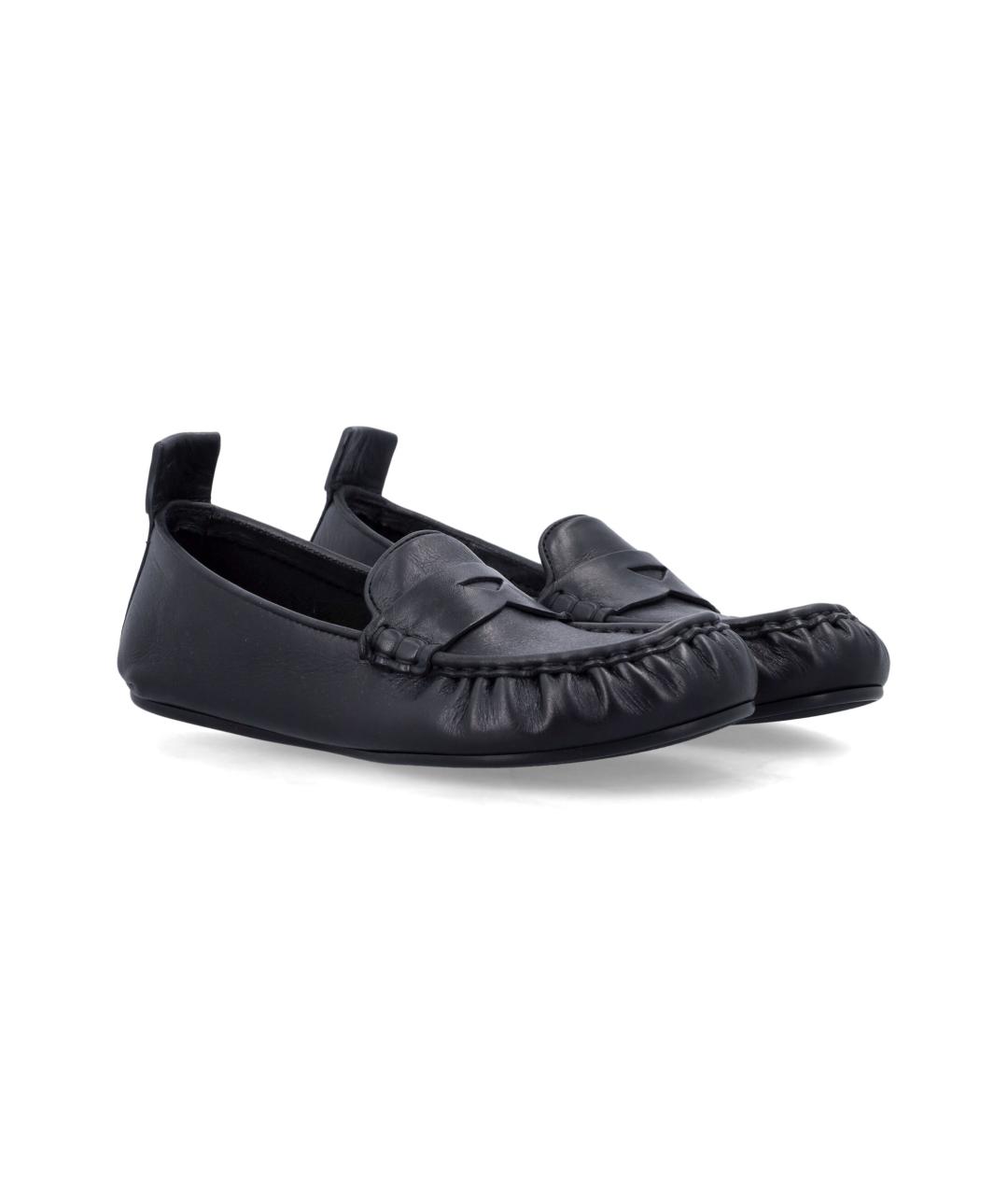 ACNE STUDIOS Черные кожаные лоферы, фото 2