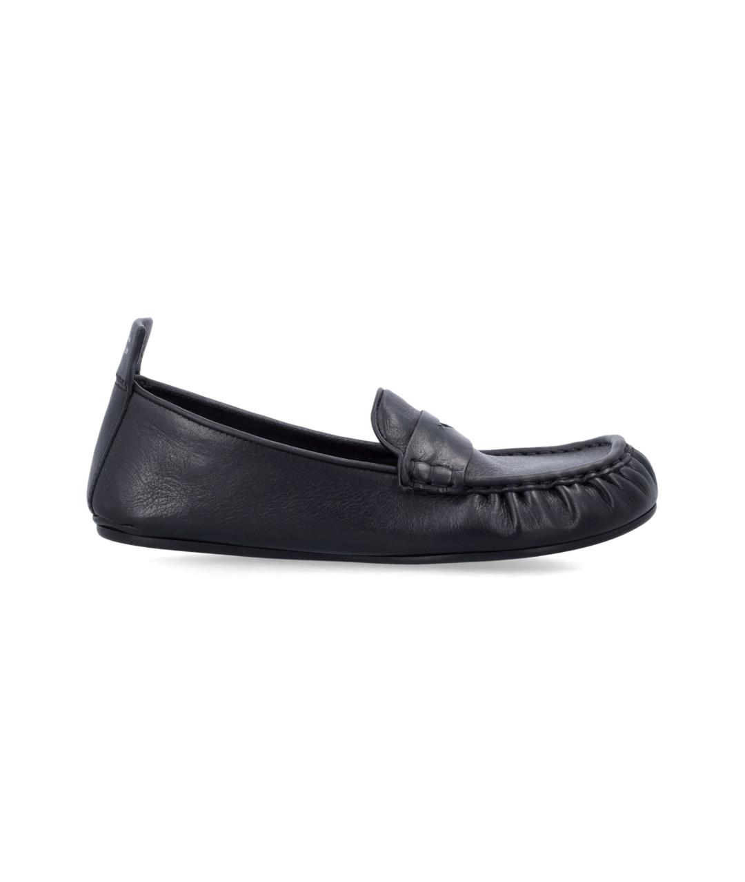 ACNE STUDIOS Черные кожаные лоферы, фото 1