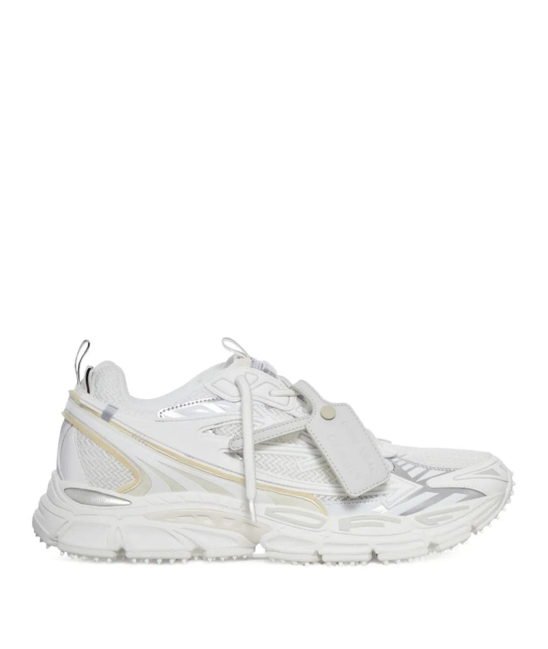 OFF-WHITE Белые синтетические низкие кроссовки / кеды, фото 1