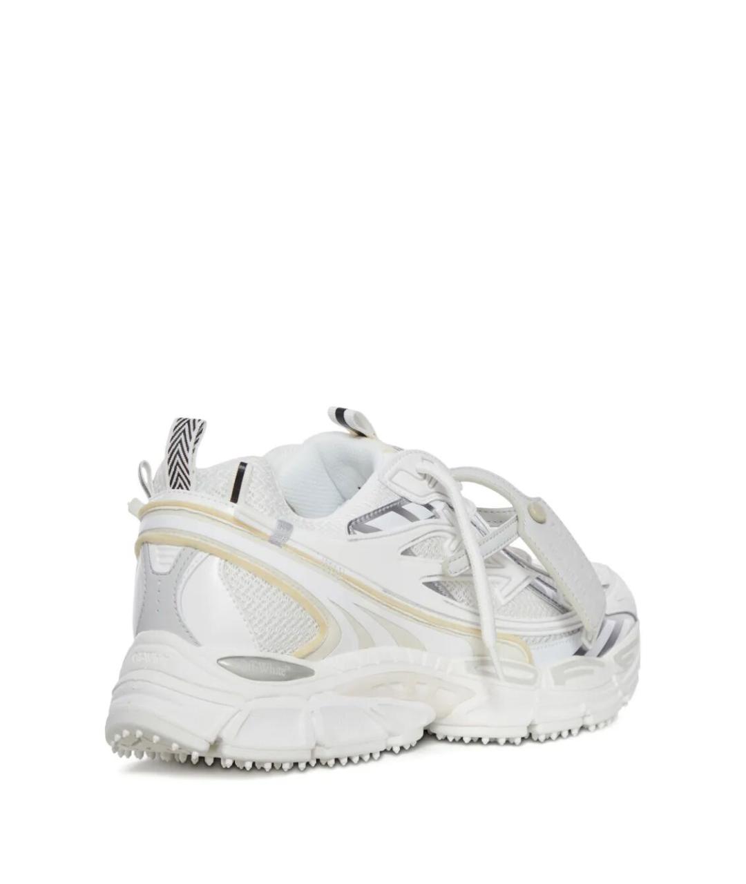 OFF-WHITE Белые синтетические низкие кроссовки / кеды, фото 2