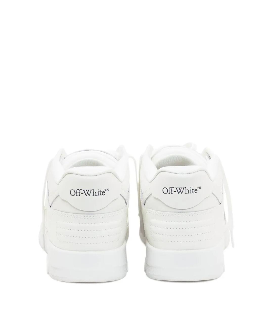 OFF-WHITE Белые синтетические низкие кроссовки / кеды, фото 3