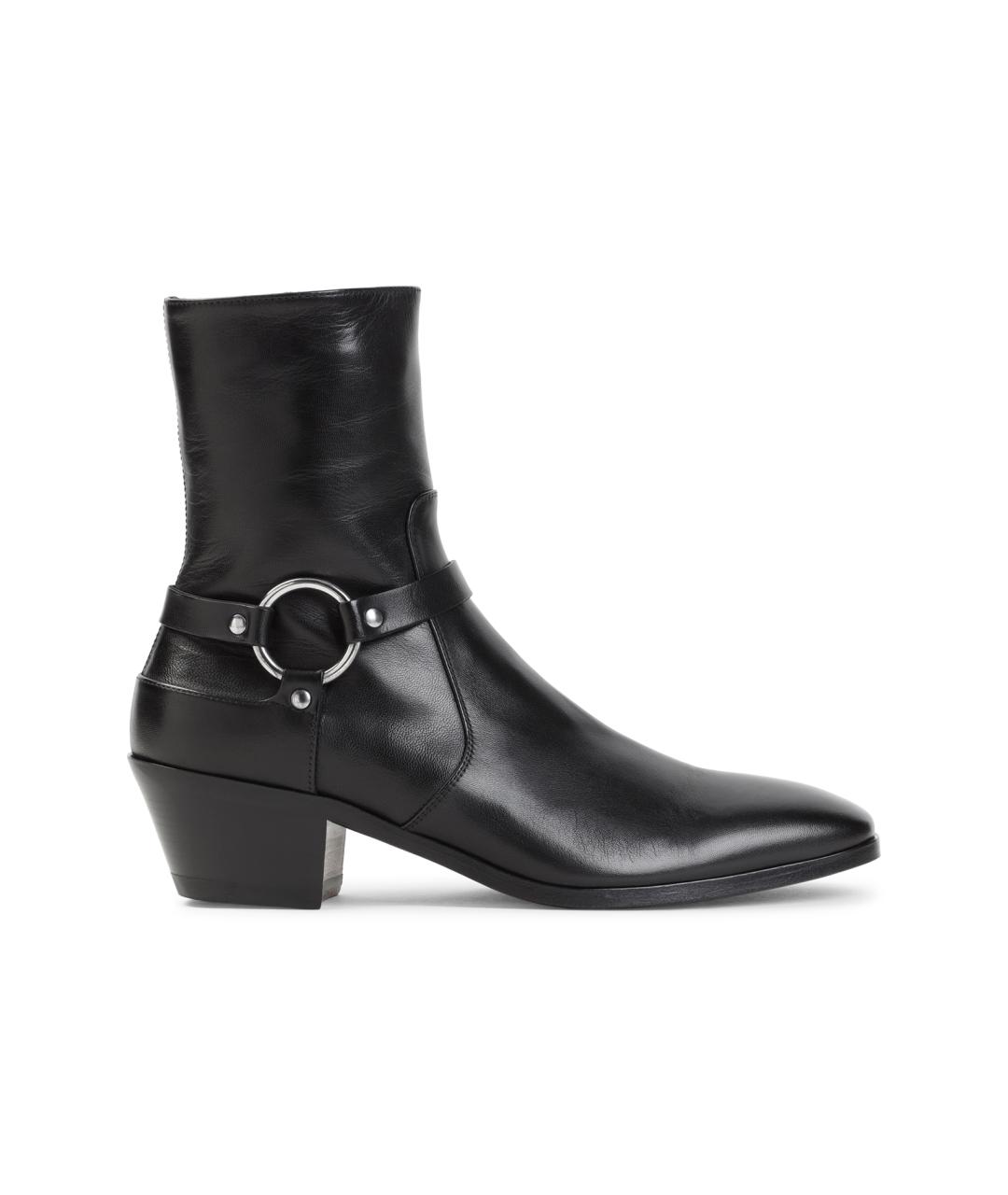 TOM FORD Черные кожаные ботильоны, фото 1