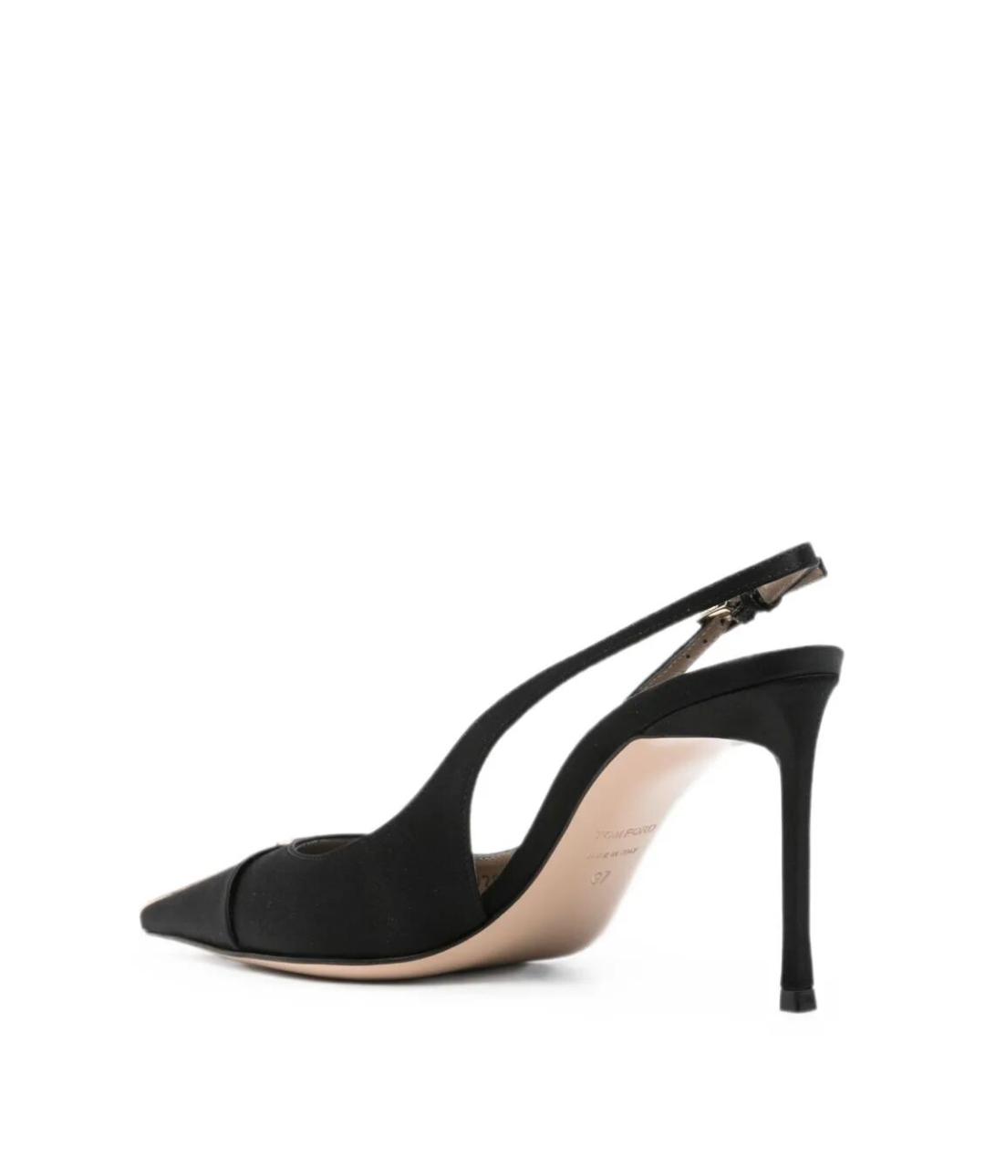 TOM FORD Черные текстильные туфли, фото 4