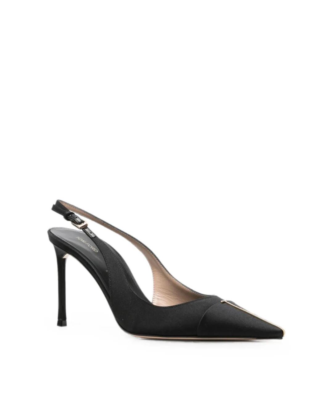 TOM FORD Черные текстильные туфли, фото 3