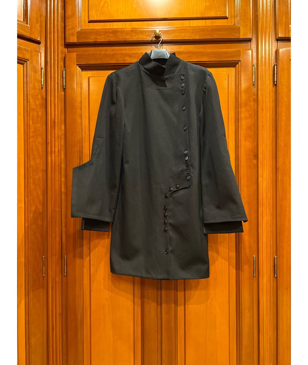 TATUNA NIKOLAISHVILI Черный хлопковый жакет/пиджак, фото 6