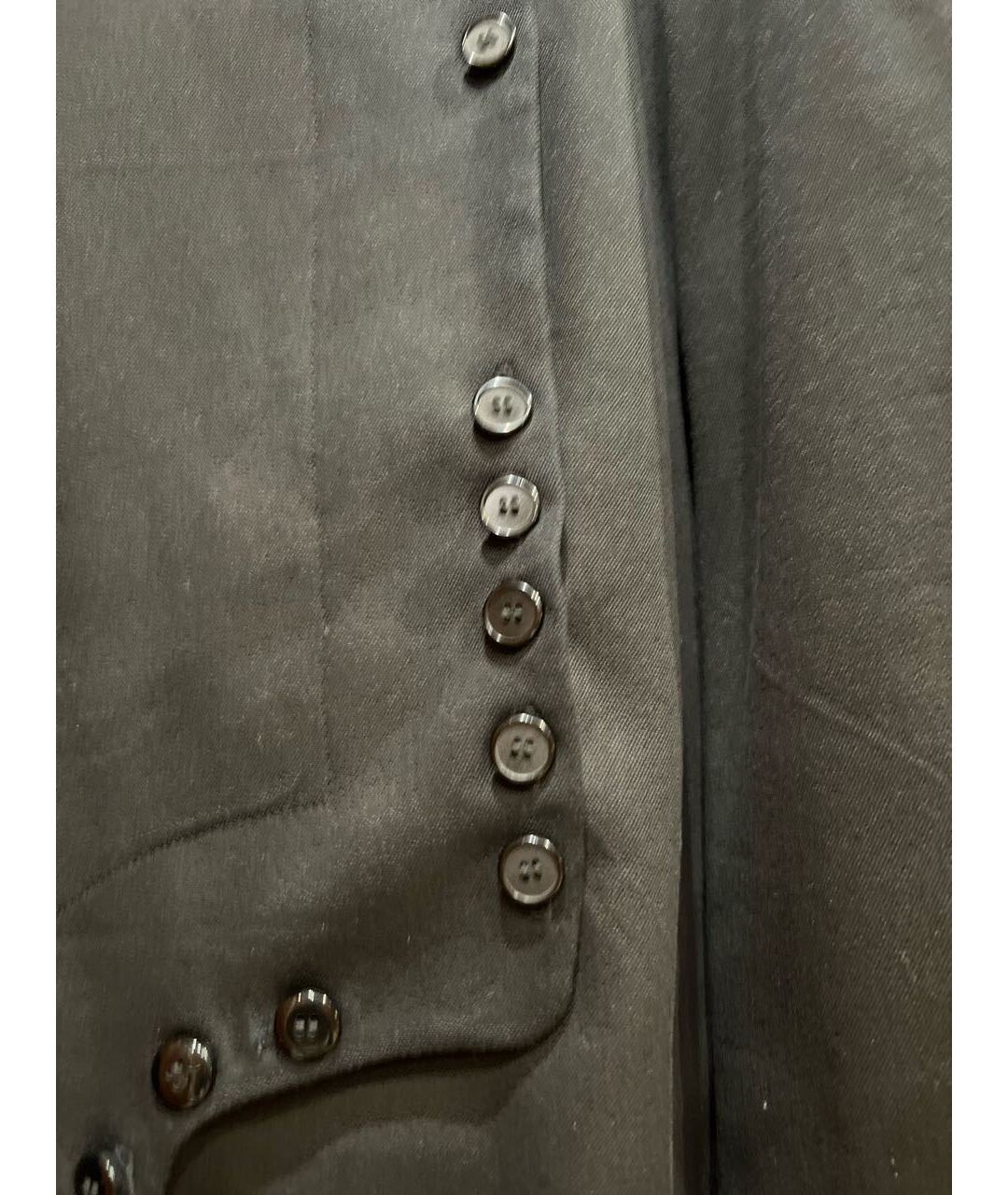 TATUNA NIKOLAISHVILI Черный хлопковый жакет/пиджак, фото 5