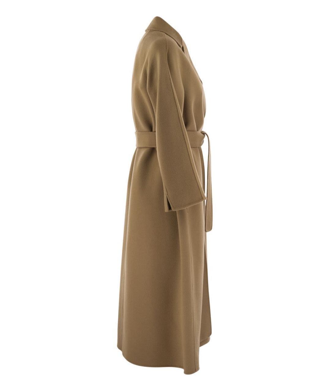 'S MAX MARA Бежевое шерстяное пальто, фото 3