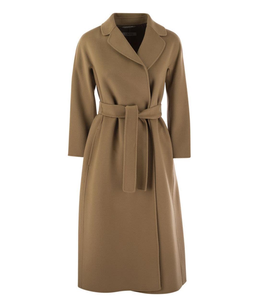 'S MAX MARA Бежевое шерстяное пальто, фото 1