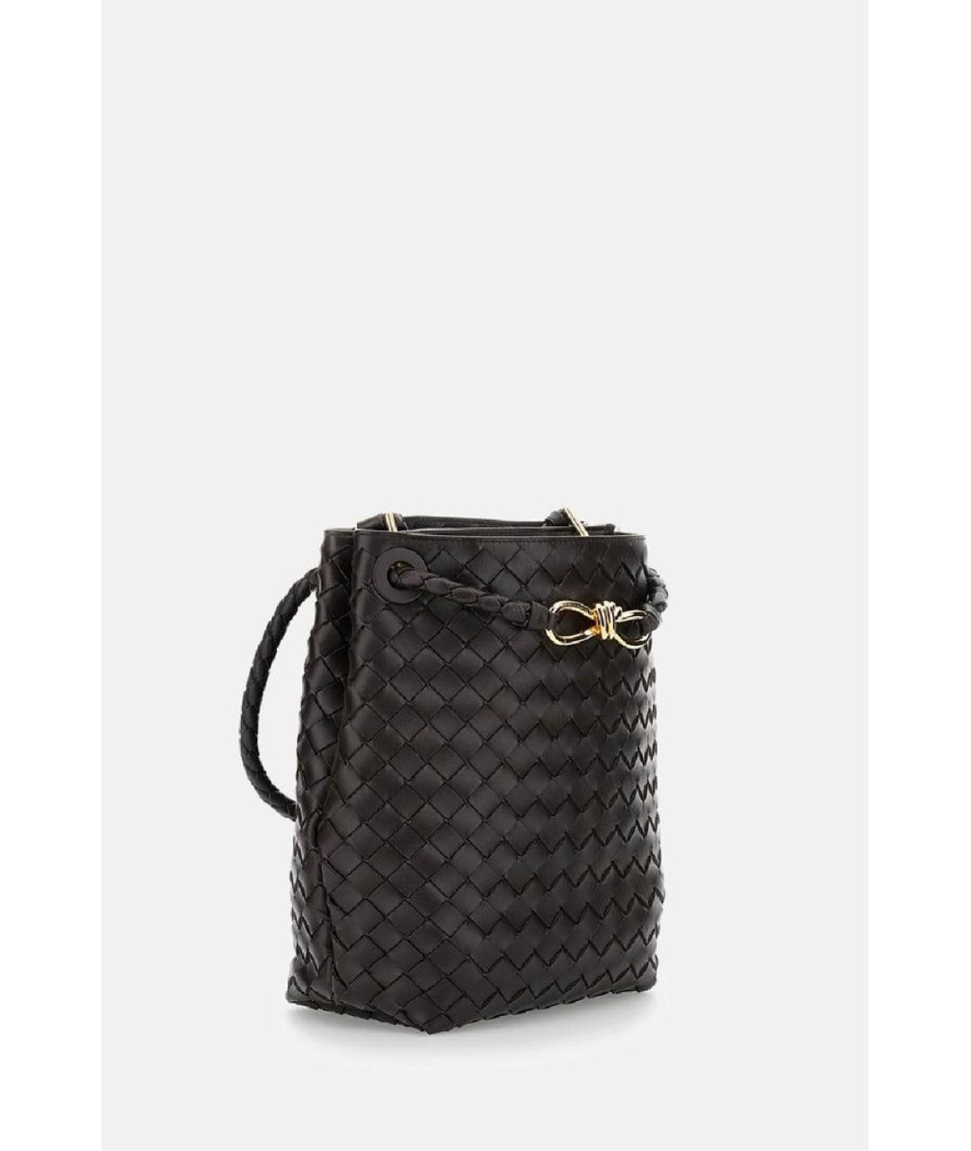 BOTTEGA VENETA Коричневая кожаная сумка через плечо, фото 2