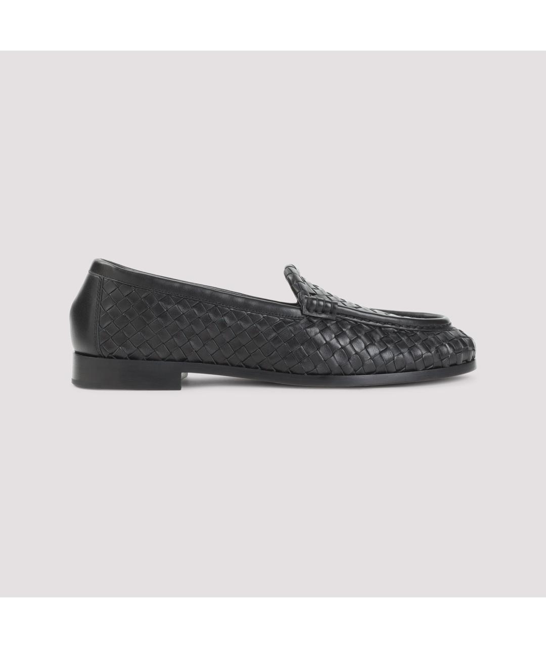 BOTTEGA VENETA Черные кожаные лоферы, фото 2