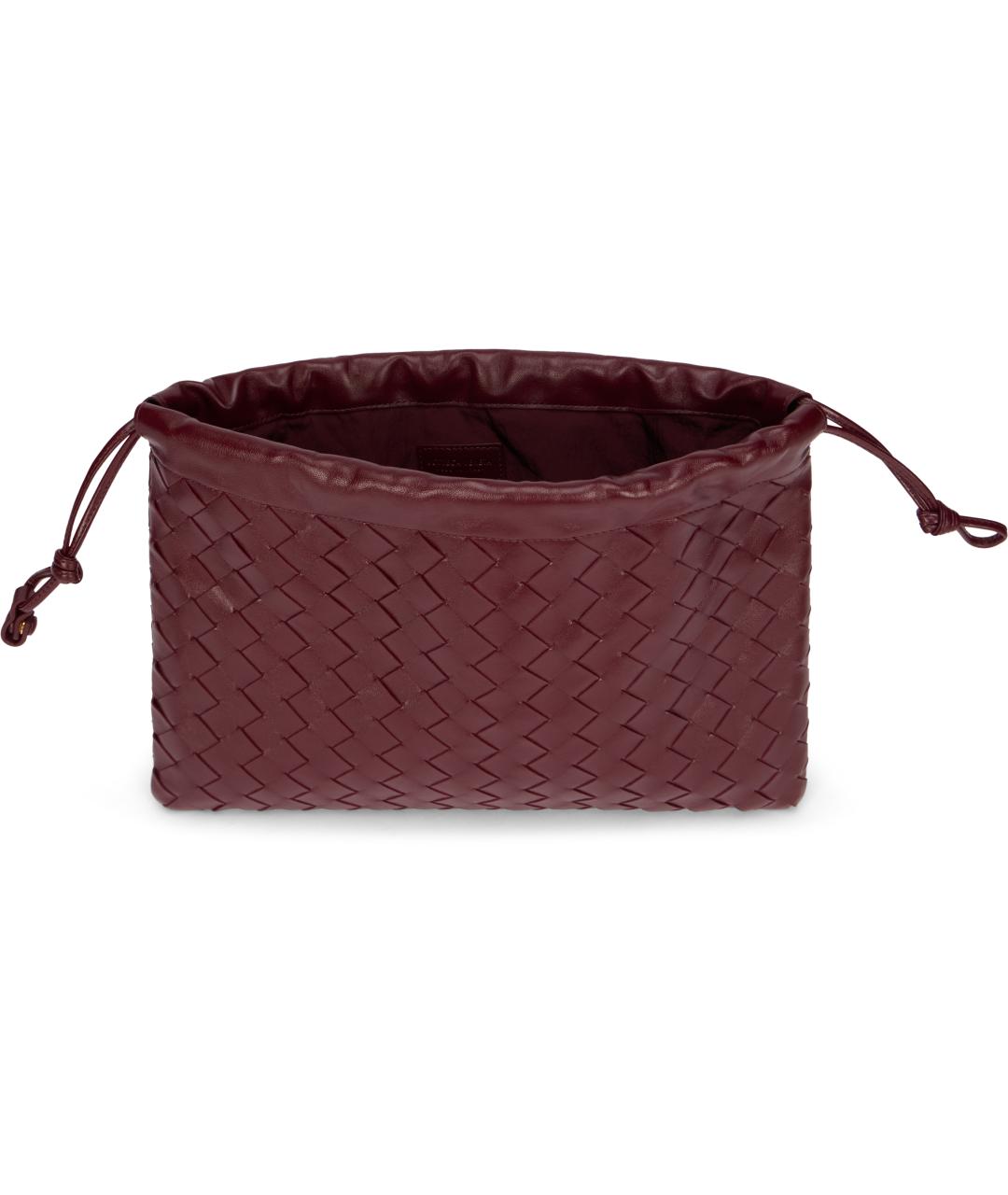 BOTTEGA VENETA Красная кожаная сумка с короткими ручками, фото 5