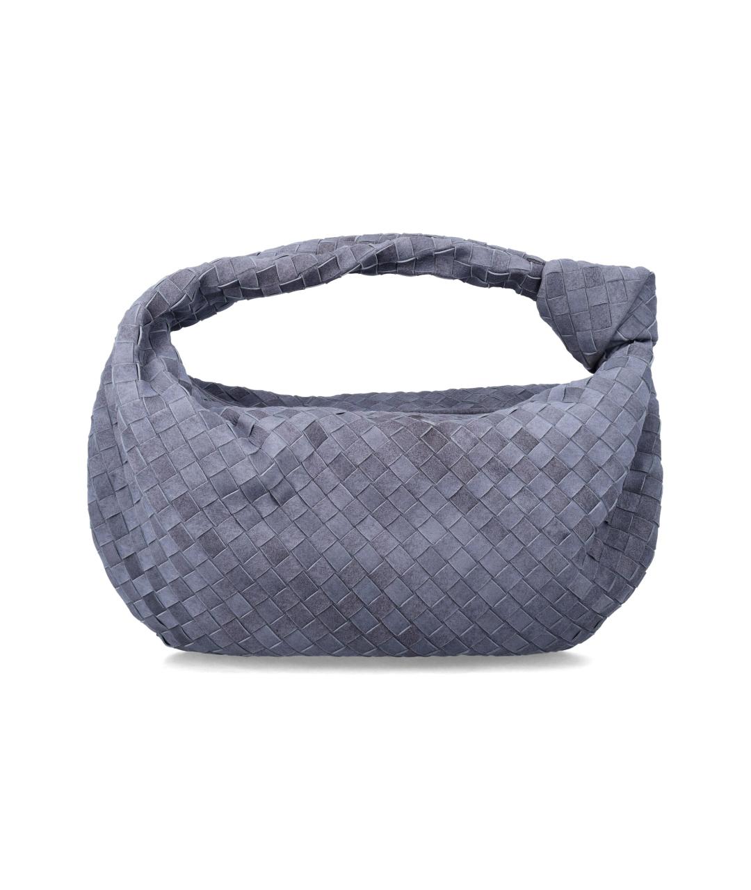 BOTTEGA VENETA Синяя замшевая сумка с короткими ручками, фото 3