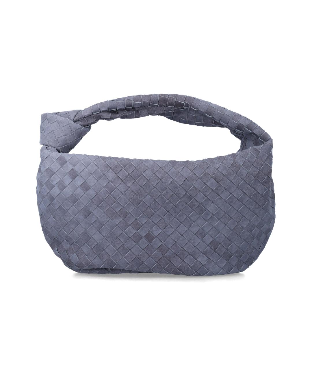 BOTTEGA VENETA Синяя замшевая сумка с короткими ручками, фото 1