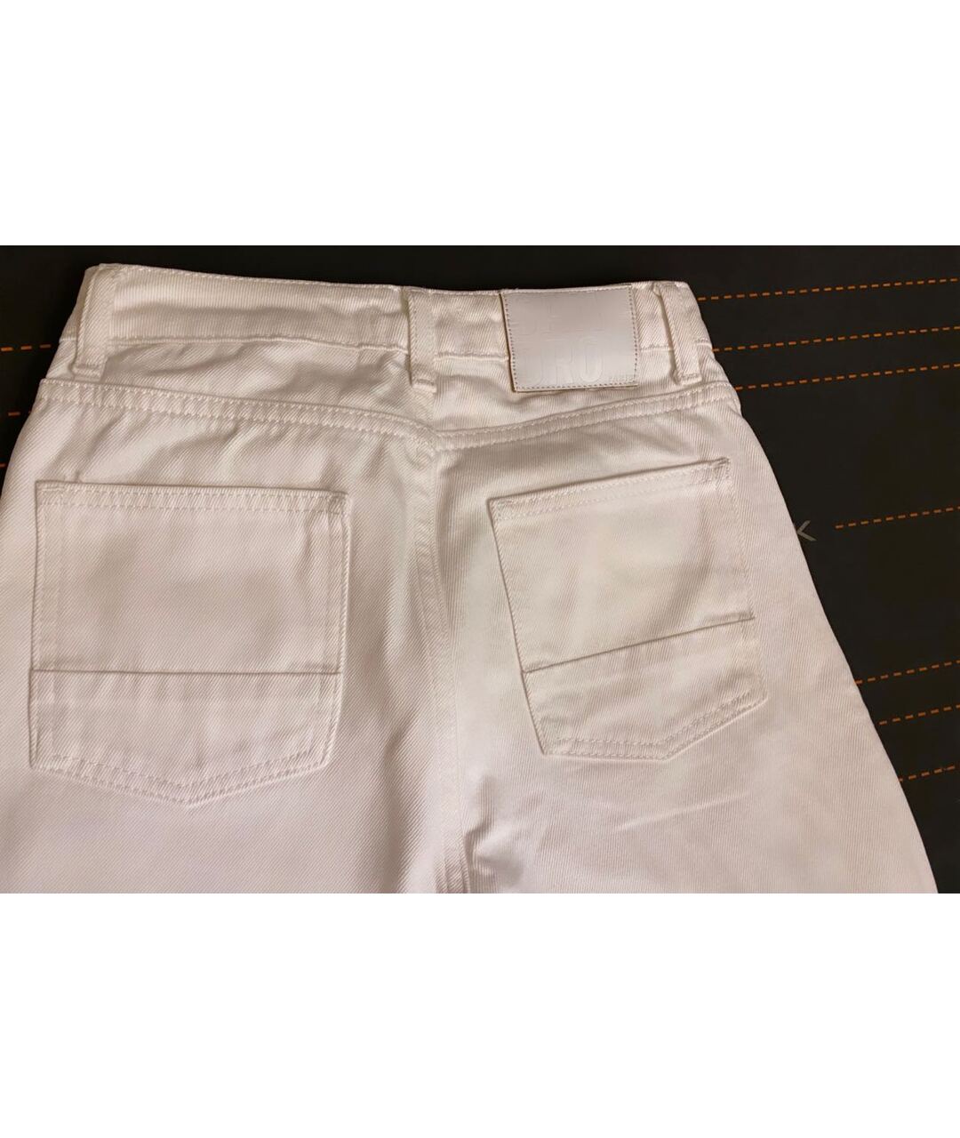 SANDRO Белые хлопковые джинсы клеш, фото 2