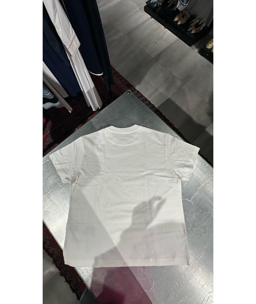 JIL SANDER Белая хлопковая футболка, фото 2