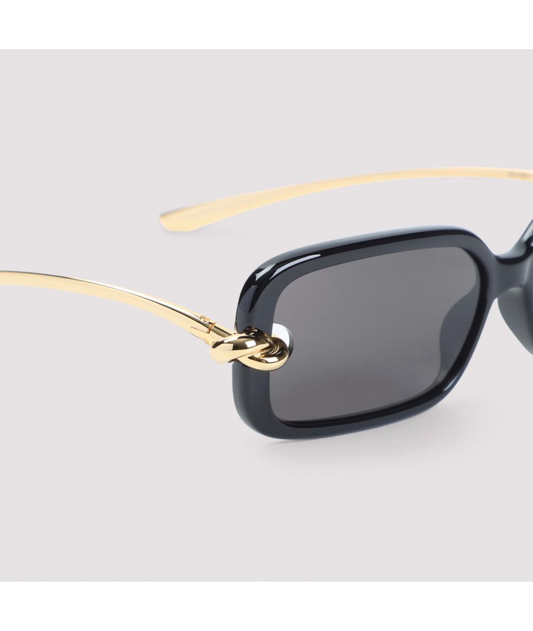 BOTTEGA VENETA Черные металлические солнцезащитные очки, фото 4