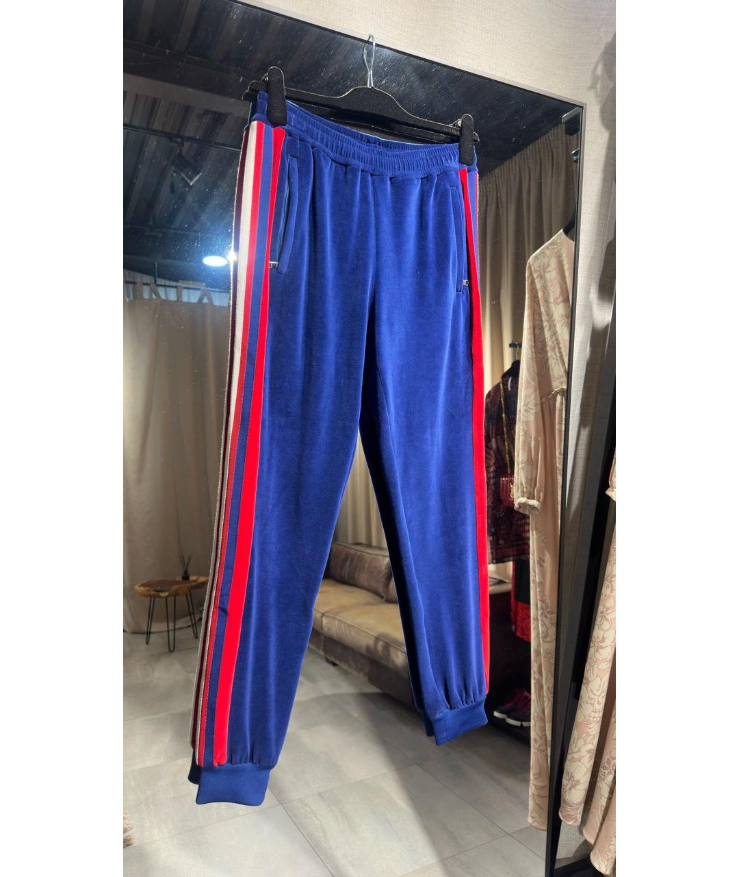 GUCCI Мульти велюровые спортивные брюки и шорты, фото 3