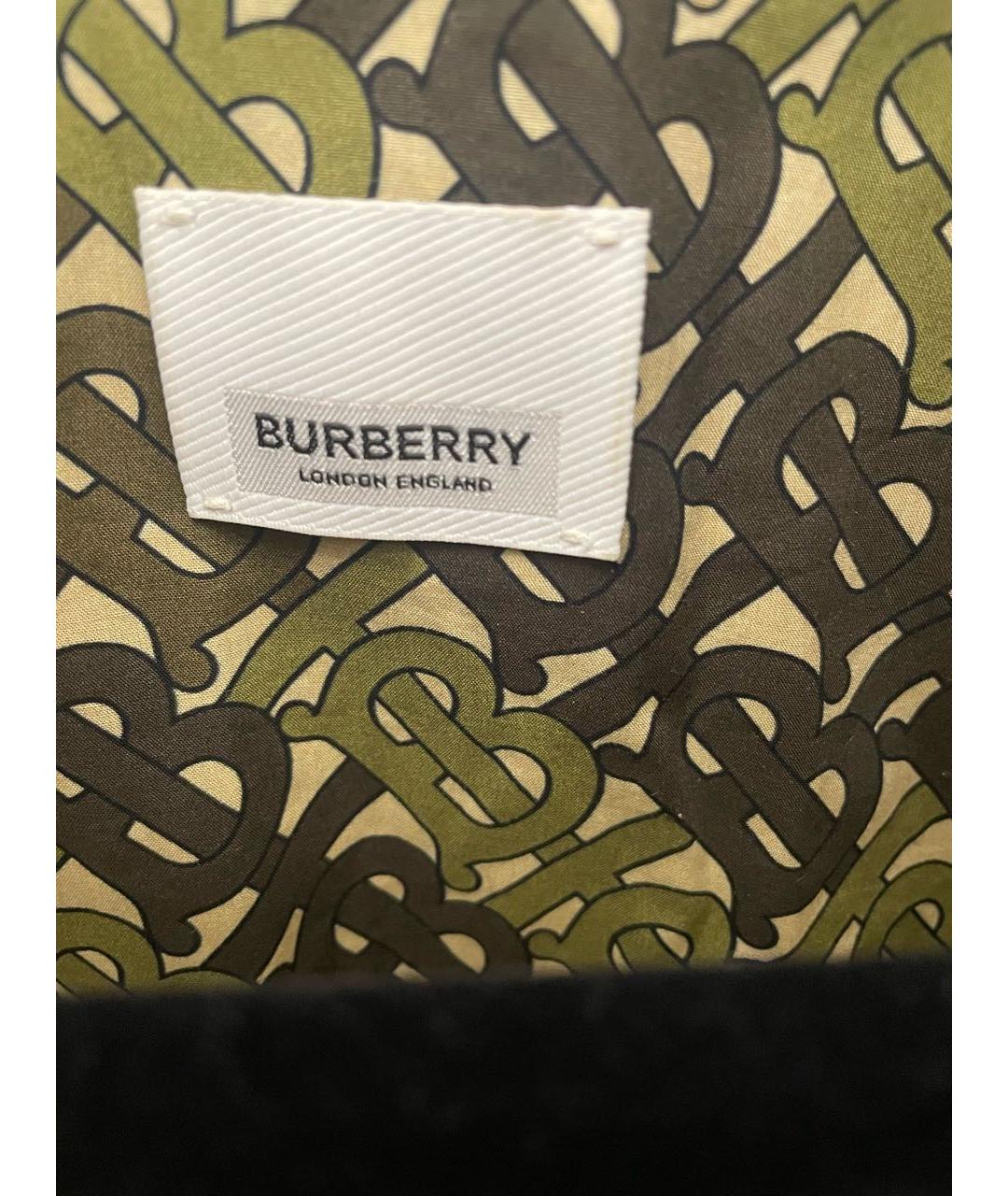 BURBERRY Хаки хлопковое повседневное платье, фото 6