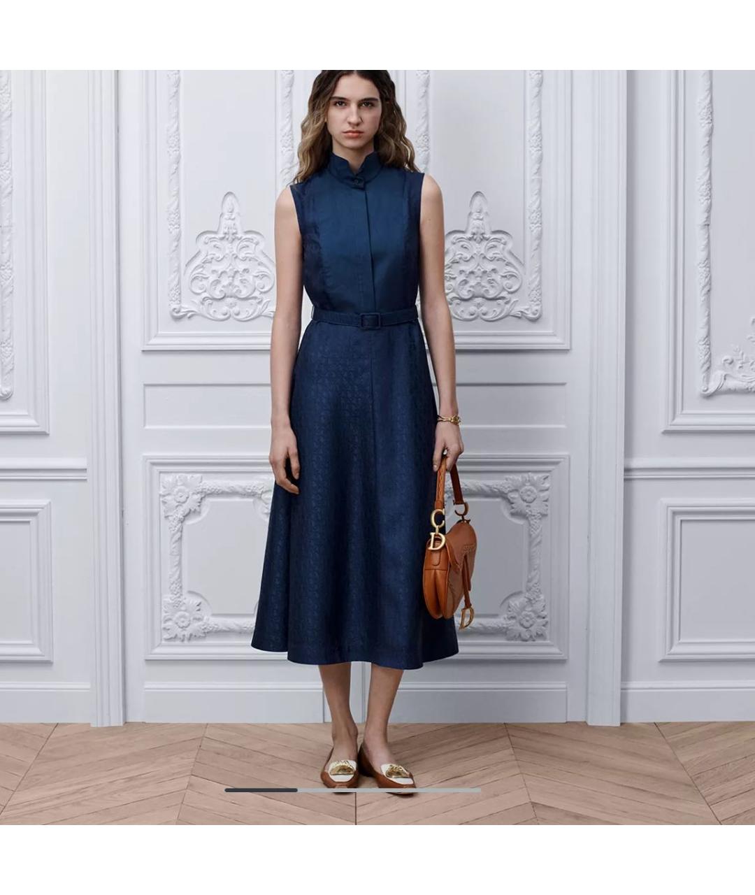 CHRISTIAN DIOR Синее платье, фото 2
