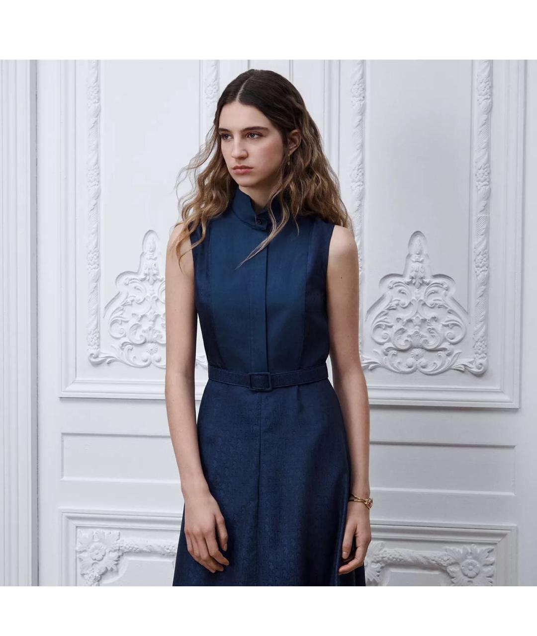 CHRISTIAN DIOR Синее платье, фото 3